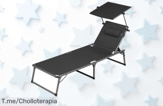 Descubre la tumbona Houston, un super chollo plegable y resistente que te hará disfrutar del aire libre ¡No dejes pasar este ofertón único y cómprala ya!