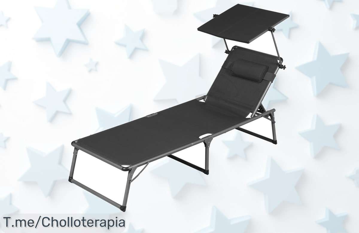 Descubre la tumbona Houston, un super chollo plegable y resistente que te hará disfrutar del aire libre. ¡No dejes pasar este ofertón único y cómprala ya!