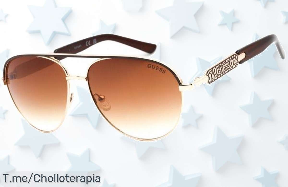 Descubre las gafas de sol doradas y marrones que todas desean: ¡un super chollo para lucir espectacular este verano! Stock limitado, no te quedes sin ellas.