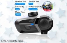 Descubre los Auriculares Bluetooth 53 para Motocicleta: el super chollo impermeable que transforma tu casco en un centro de diversión ¡Aprovecha este ofertón antes que se acaben!