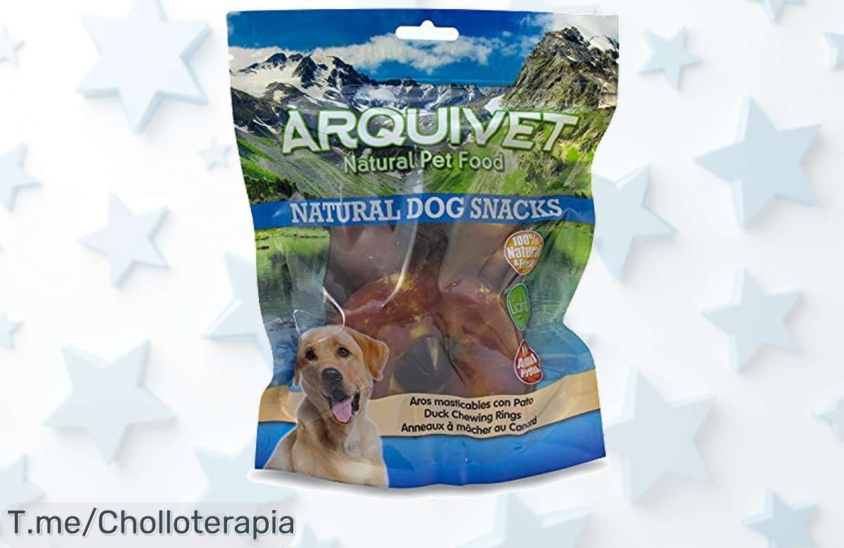 Descubre los deliciosos Aros Masticables de Pato, ¡con proteínas altas y cuidan sus dientes! No te pierdas este ofertón único, compra ahora antes de que se agoten.