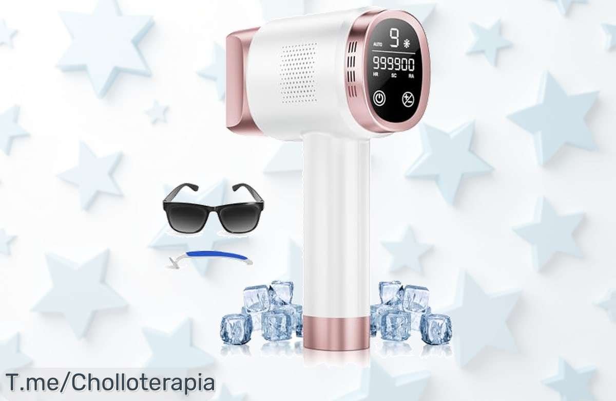 Descuento brutal en la depiladora láser 3 en 1 con luz pulsada y refrigeración, consigue tu piel suave a un precio loco. ¡No te quedes sin esta oferta limitada!