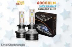 Deslumbra con K5C H7 LED: Faros de Alta Potencia 60000LM a un precio loco, claridad impresionante y chollo limitado ¡Compra ahora antes de que se agoten!