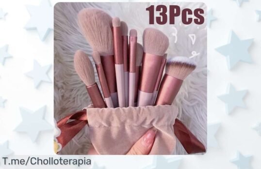 Deslumbra con el set de 13 brochas de maquillaje que transforma tu look, suavidad increíble y resultados perfectos a un precio loco ¡Actúa rápido, quedan pocas unidades!