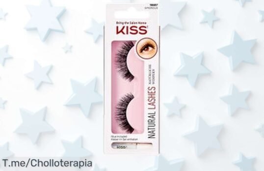Deslumbra con las Pestañas Postizas Natural Lashes Amorous KISS a un precio loco, añade magia a tu belleza y no dejes escapar este ofertón limitado ¡Compra ya!