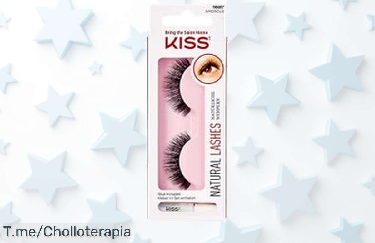 Deslumbra con las Pestañas Postizas Natural Lashes Amorous KISS a un precio loco, añade magia a tu belleza y no dejes escapar este ofertón limitado. ¡Compra ya!