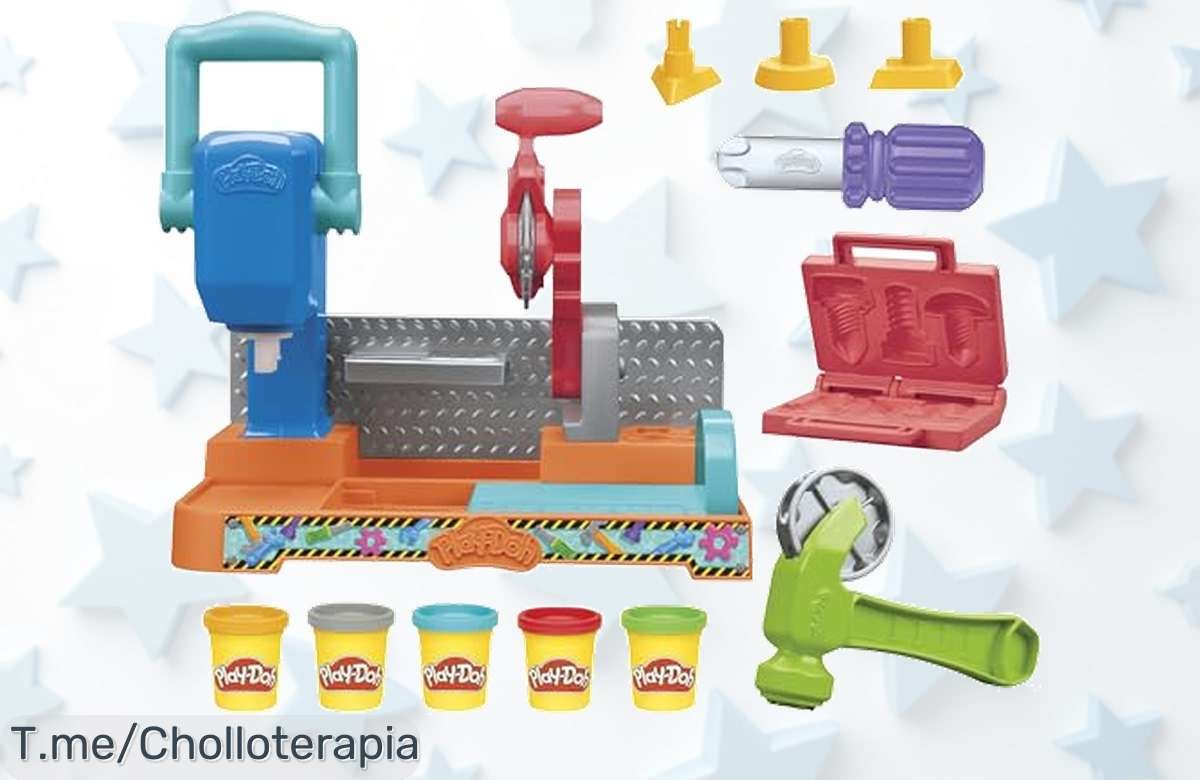 Despierta al artista que llevas dentro con el Set de PlayDoh: 5 colores vibrantes y herramientas divertidas a un precio loco. ¡Crea sin límites, oferta limitada!