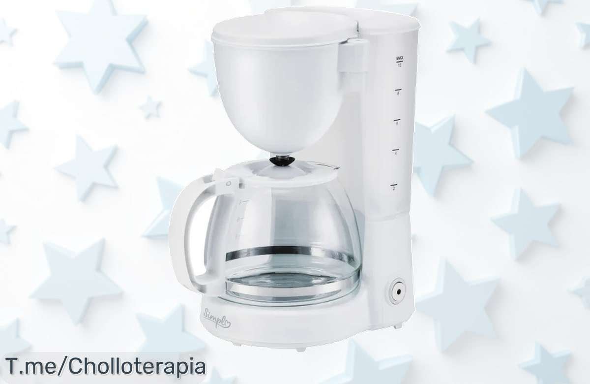 Despierta cada mañana con café fresco gracias a nuestra Cafetera de Goteo, su super chollo que hace 10 tazas. ¡Aprovecha este ofertón limitado y no te quedes sin la tuya!