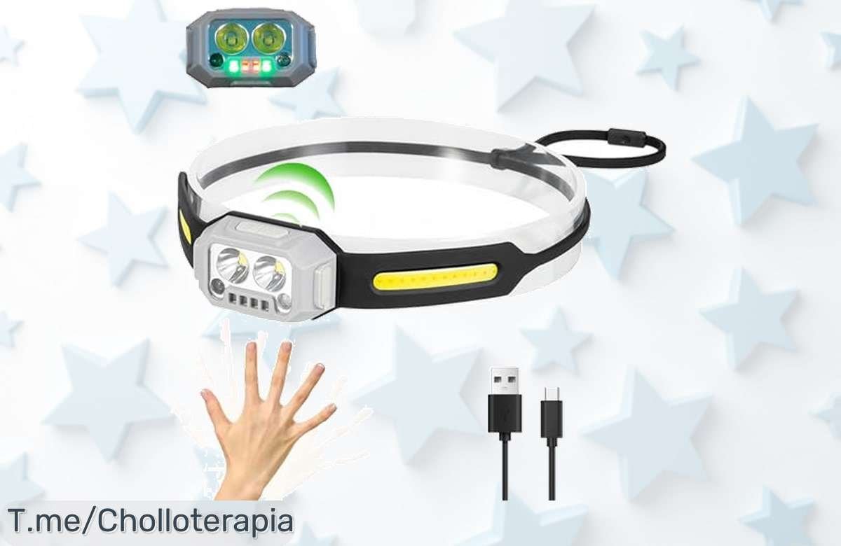 Despierta la magia de las noches con la linterna YURROAD para niños: 200 lúmenes y sensor de movimiento a un precio loco. ¡No te pierdas este ofertón limitado!