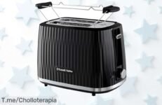Despierta tus mañanas con la tostadora Russell Hobbs: desayuno perfecto a un precio loco, incluye calientapanecillos ¡Aprovecha este ofertón limitado y compra ya!