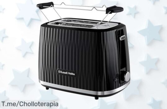 Despierta tus mañanas con la tostadora Russell Hobbs: desayuno perfecto a un precio loco, incluye calientapanecillos ¡Aprovecha este ofertón limitado y compra ya!