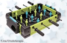 Disfruta del mejor fútbol en casa con el mini futbolín compacto a un precio loco, diversión para todos y oferta limitada que no puedes dejar pasar ¡Compra ya!