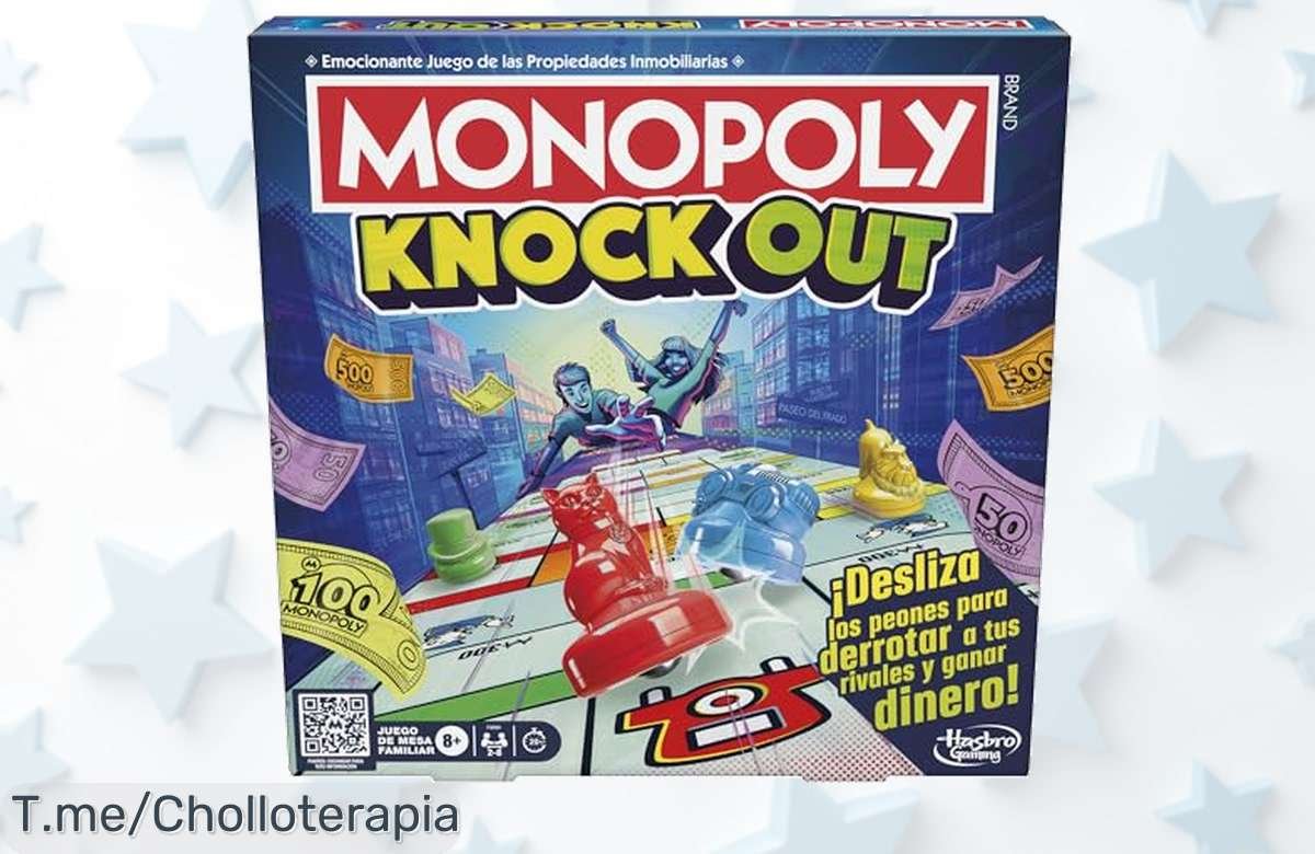 Diviértete como nunca con Monopoly Knockout: el super chollo que une a la familia en solo 20 minutos. ¡Aprovecha esta oferta única y haz tu compra ya!