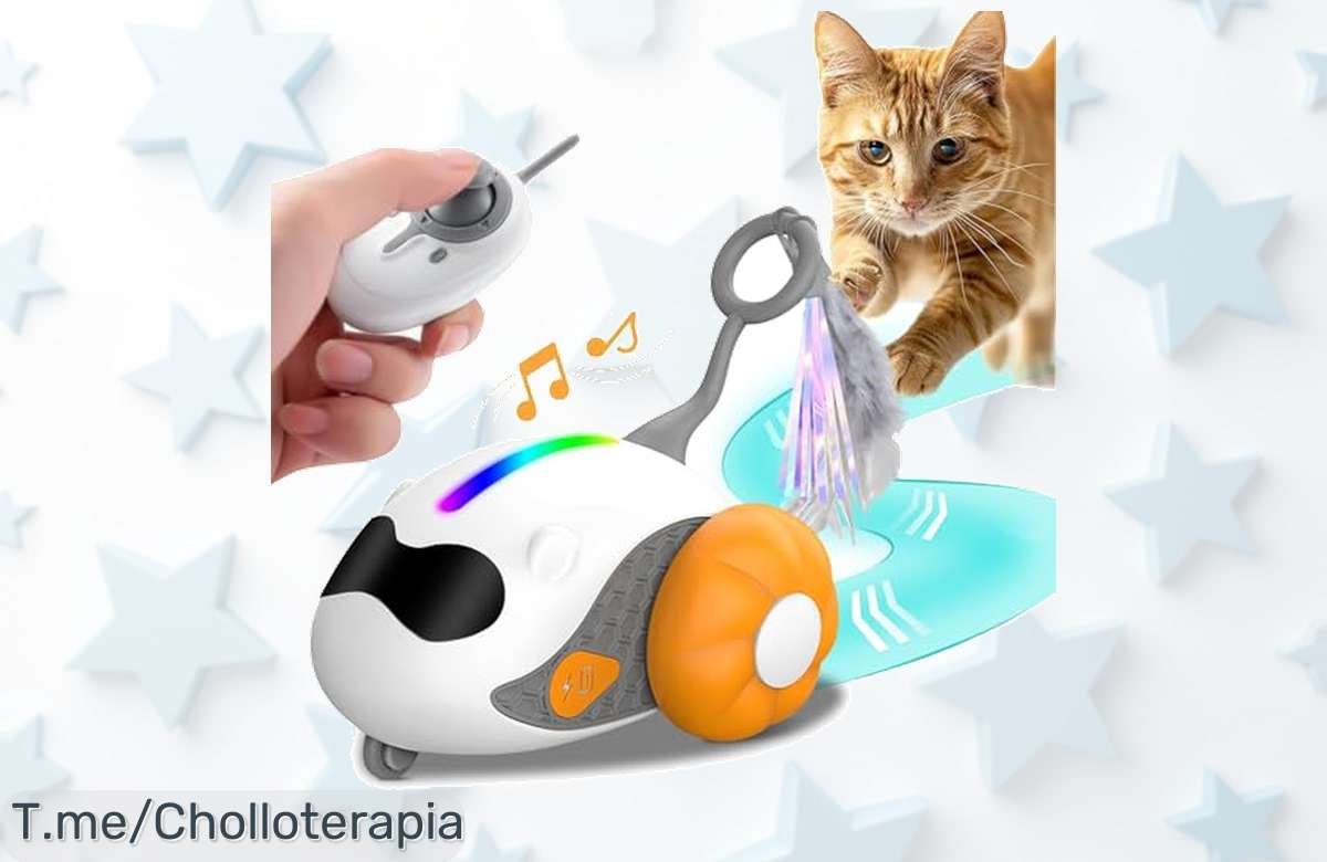 Diviértete y sorprende a tu gato con el ratón eléctrico interactivo que hará saltar de alegría a tu peludo. ¡Aprovecha este ofertón único antes de que se agote!