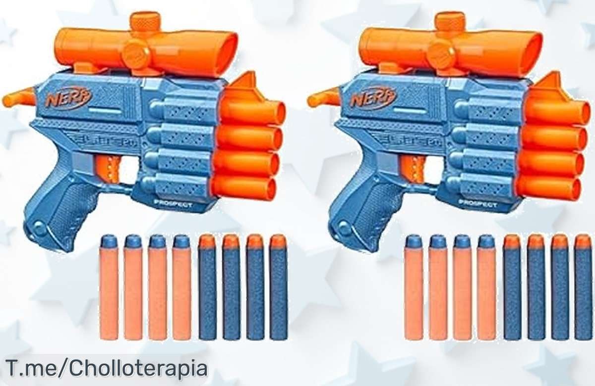 Domina el juego con el lanzador Nerf Elite 2.0 y dispara 4 dardos seguidos, aprovecha este ofertón exclusivo antes de que se agote ¡No te lo puedes perder!