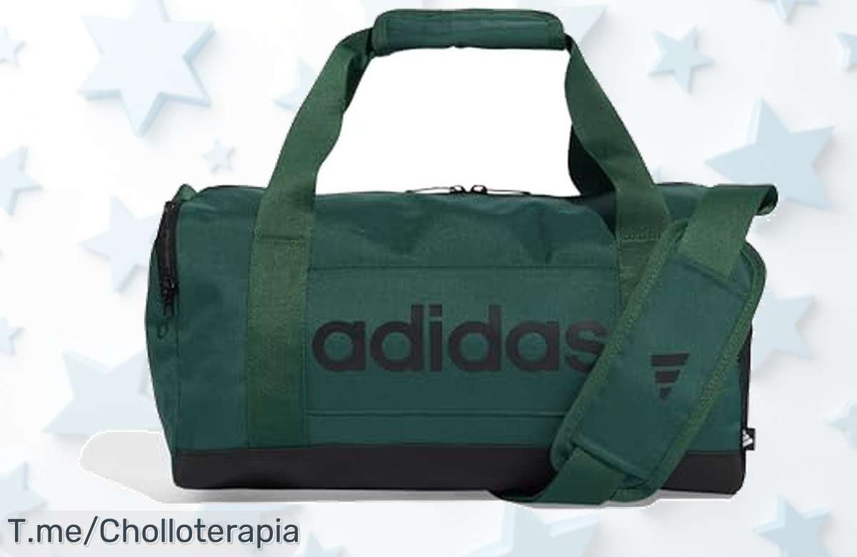 Domina tus aventuras con la adidas Essentials Linear Duffel Bag, material ultra resistente y tamaño perfecto. ¡Super chollo limitado! Compra ahora antes de que se acabe.