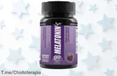 Duerme como un bebé con melatonina sabor frutas del bosque al mejor precio loco, revive tu energía y combate el insomnio ¡Obtén este ofertón limitado ya!