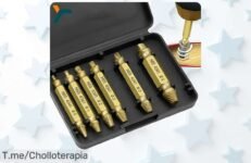 Elimina tornillos rotos al instante con nuestro kit extractor, fácil y rápido Aprovecha este ofertón único antes de que se acabe, ¡haz clic y consigue el tuyo ahora!