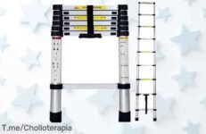 Escalera telescópica plegable: el super chollo que necesitas para llegar a las estrellas ¡No te quedes sin la tuya, oferta única y limitada!