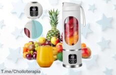 Exprimidor Portátil De 450mL Con Pantalla Digital A Un Precio Loco ¡Haz Jugo Como Un Pro Y Aprovecha Este Ofertón Único Antes Que Se Agote!