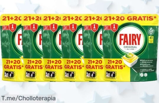 Fairy te trae un precio loco: 246 cápsulas ultra potentes que eliminan la grasa y dejan tu cocina fresca, ¡no dejes escapar este super chollo! Haz tu pedido ya antes de agotar existencias
