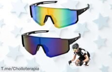 Gafas de ciclismo polarizadas a precio loco: protección UV400 y visión amplia para tus aventuras ¡No dejes escapar este ofertón, date prisa antes que se agoten!