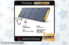Generador Solar VTOMAN VS220 PRO: Super Chollo de 220W para tus Aventuras ¡Llévatelo con un Descuento Brutal, Oferta Nunca Vista! Compra Ahora Antes de que Se Agote