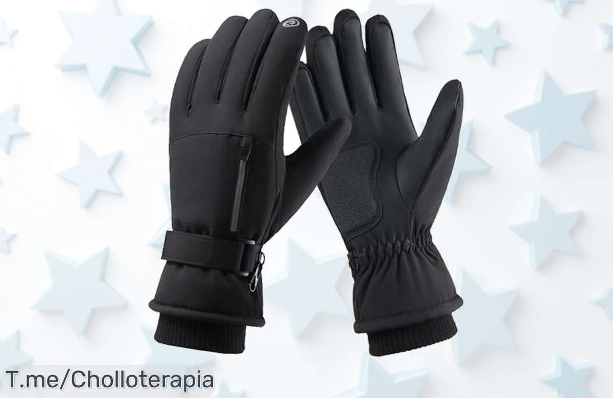 Guantes Impermeables Táctiles: ¡El chollazo que hará de tu invierno una experiencia única! Mantén tus manos calientes y secas mientras usas el móvil. Aprovecha esta oferta limitada ya!