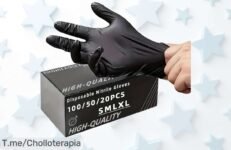 Guantes de nitrilo negros a precio loco: ¡calidad para peluquerías y tatuajes por un super chollo! Protege tus manos sin preocupaciones, compra ya antes de que se agoten