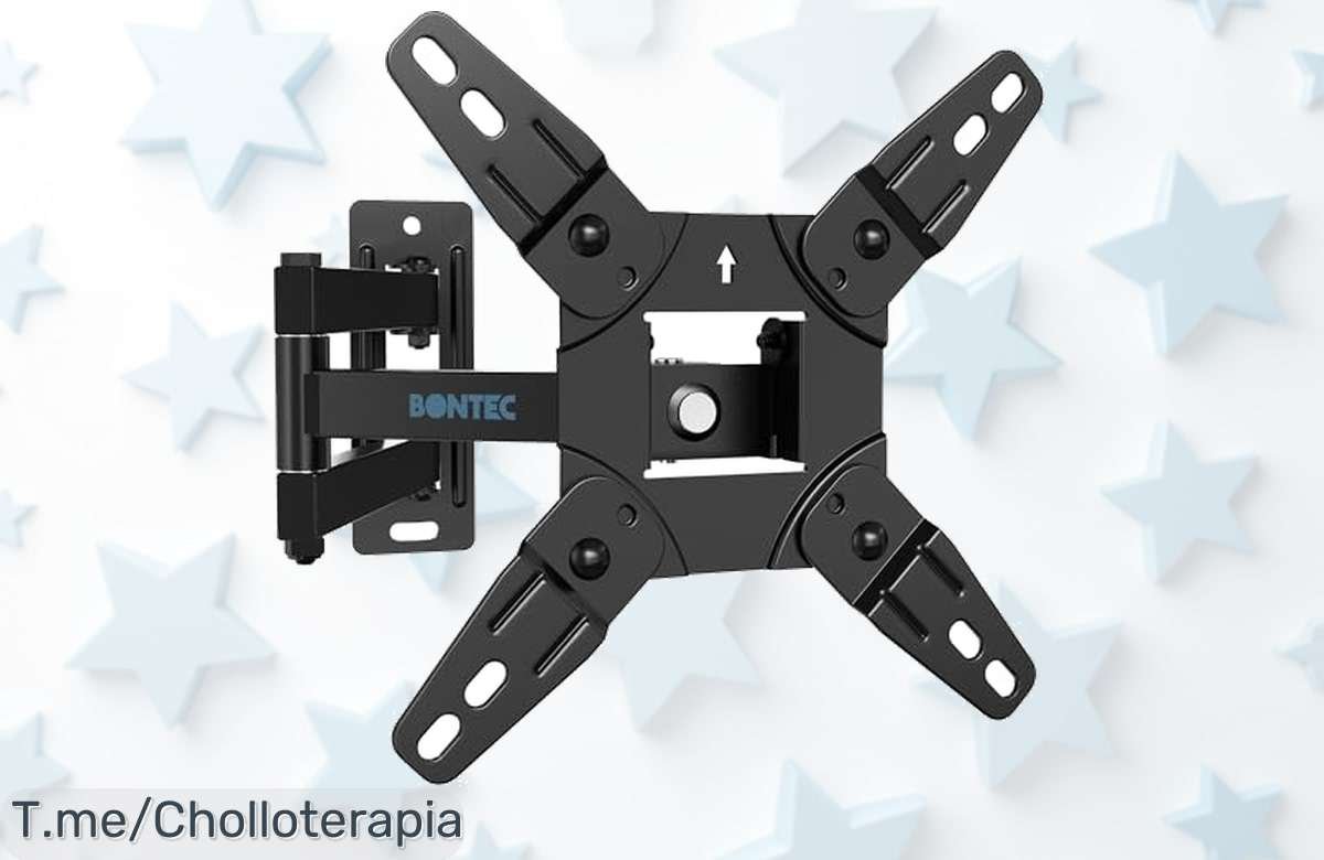 Haz brillar tu TV con el soporte BONTEC, inclinable y giratorio, ¡a un precio loco! No dejes pasar este chollo único. Compra ya antes que se agote esta oferta brutal.