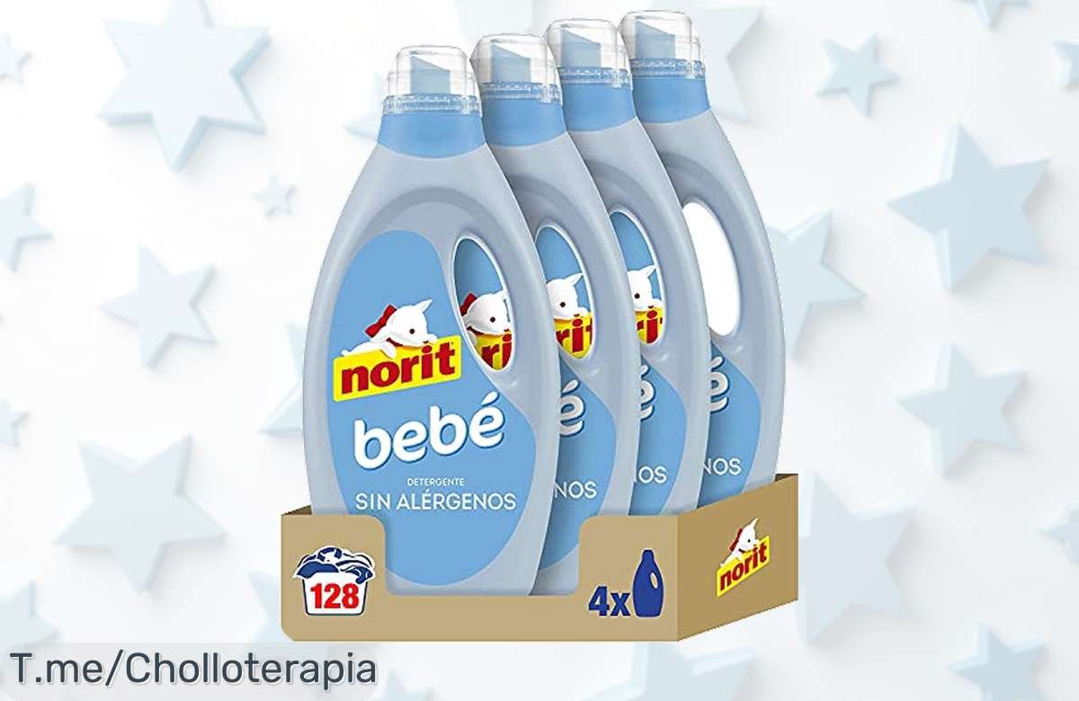 Haz que la piel de tu bebé sonría con Norit Bebé, suavidad increíble y perfume irresistible en cada lavado. Aprovecha este ofertón antes que se agote ¡compra ya!