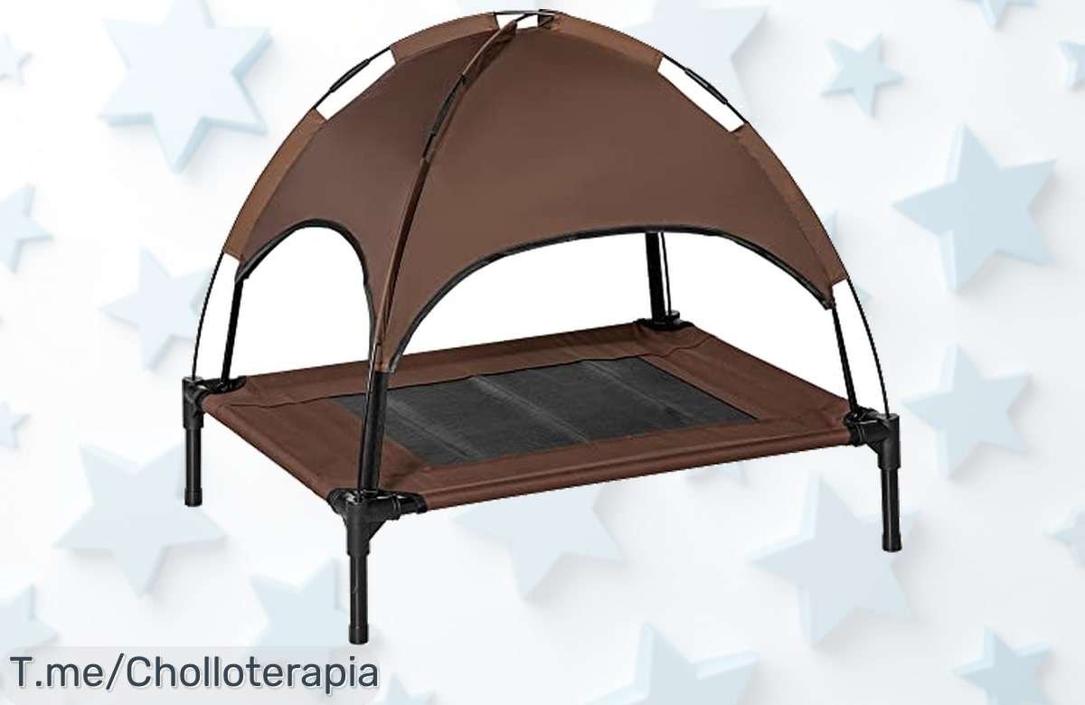 Haz que tu mascota disfrute del verano con la cama elevada PawHut, portátil y fresca. ¡Aprovecha este ofertón único antes de que se agote!
