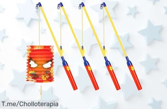 Haz que tu peque brille en la fiesta con las linternas LED ZWOOS de 40 cm, ¡un super chollo colorido y cálido! No esperes más, compra ya antes de que se agoten