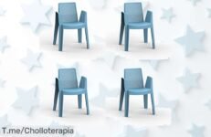 Haz que tu verano sea inolvidable con las 4 sillas GARBAR, ligeras y apilables ¡Compra ahora este super chollo antes de que se acaben y transforma tus reuniones!