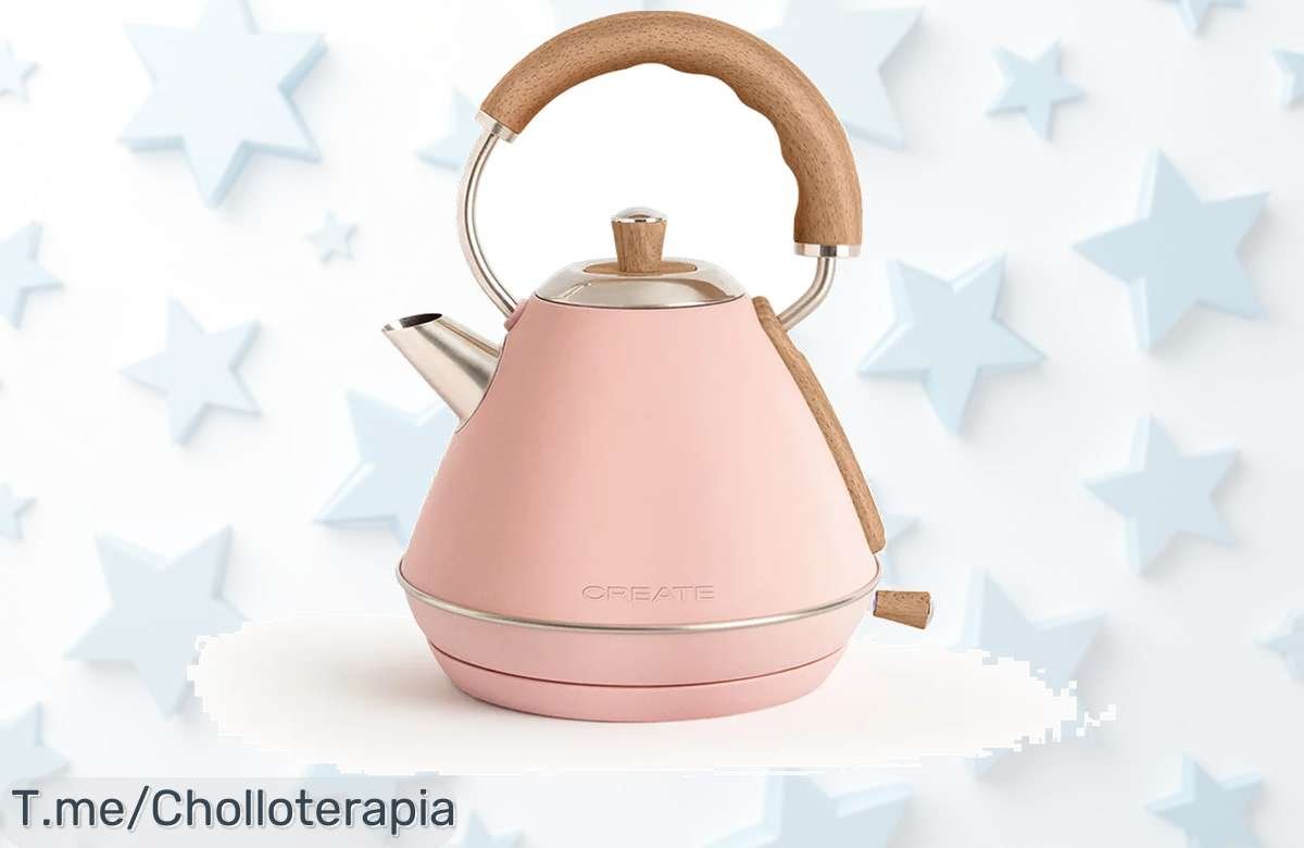 Hervidor Eléctrico Retro 1L Sin BPA: ¡Un Ofertón Que No Puedes Dejar Pasar! Calienta Agua Al Instante Y Disfruta Tus Infusiones Favoritas. Compra Ya, Las Unidades Vuelan.