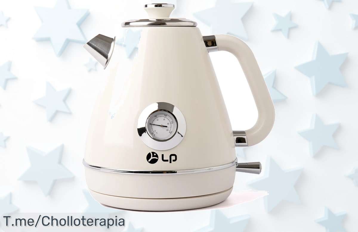 Hervidor de agua caliente en acero inoxidable a precio loco, con doble pared y apagado automático. ¡No te quedes sin el tuyo! Aprovecha esta oferta limitada ya mismo.