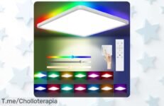 Ilumina tu hogar con el plafón LED 13RGB a precio de ganga, regulable y resistente al agua Aprovecha este ofertón por tiempo limitado ¡No lo dejes escapar!