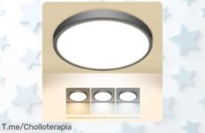 Ilumina tu hogar con el plafón LED Slochi, un super chollo de diseño ultra delgado y fácil instalación No te pierdas esta oportunidad única, ¡actúa ya!