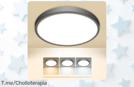 Ilumina tu hogar con el plafón LED Slochi, un super chollo de diseño ultra delgado y fácil instalación No te pierdas esta oportunidad única, ¡actúa ya!