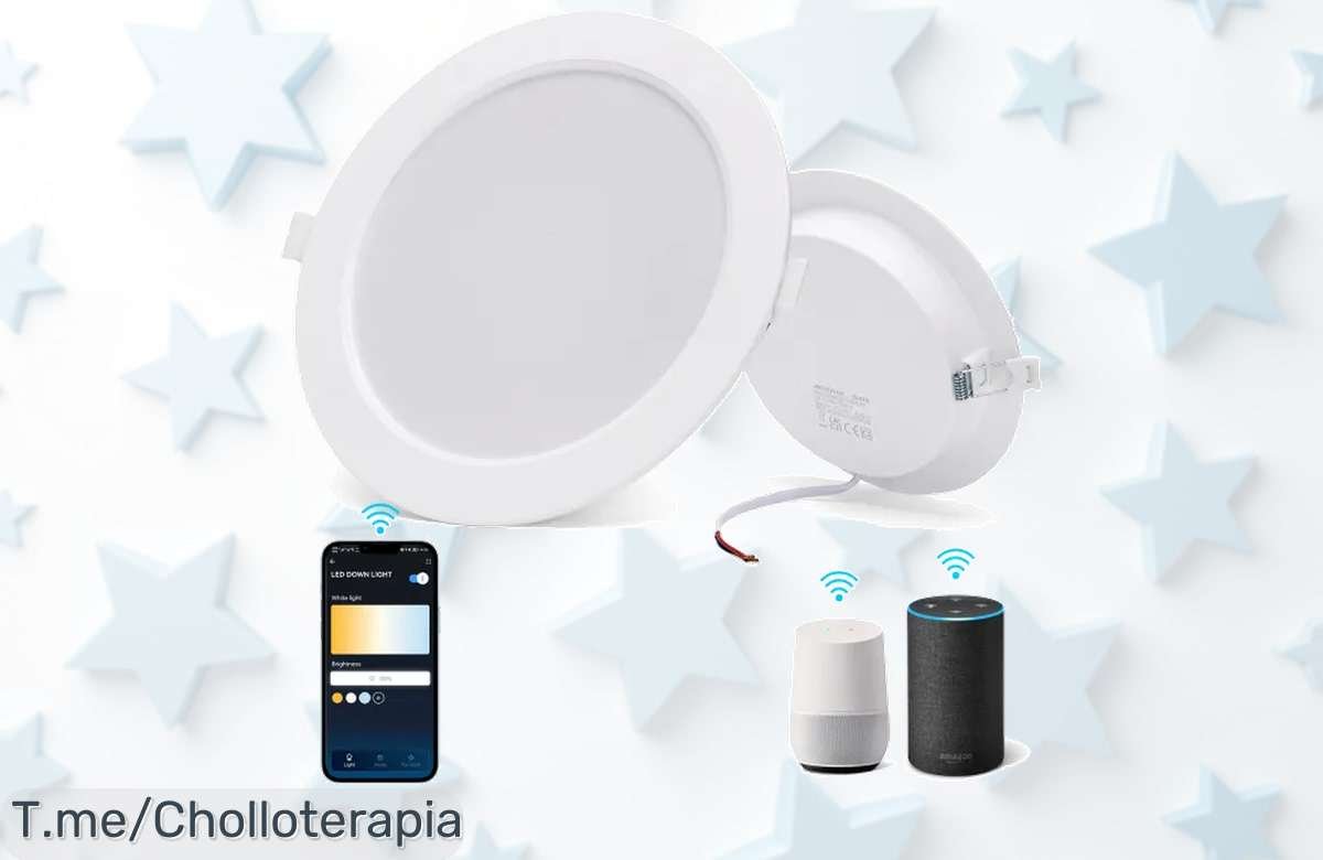Ilumina tu hogar con el super chollo Aigostar, controla tus luces a la voz y sorprende a todos. No dejes pasar este ofertón, ¡stock limitado! Compra ahora y brilla más que nunca.