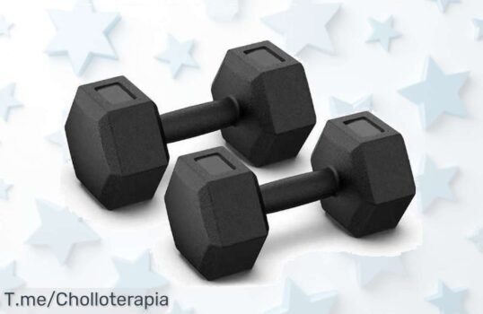 Impulsa tu fuerza con mancuerna hexagonal en un precio loco, perfectas para fitness y culturismo ¡Hazte con este ofertón antes que se agote y transforma tu hogar!