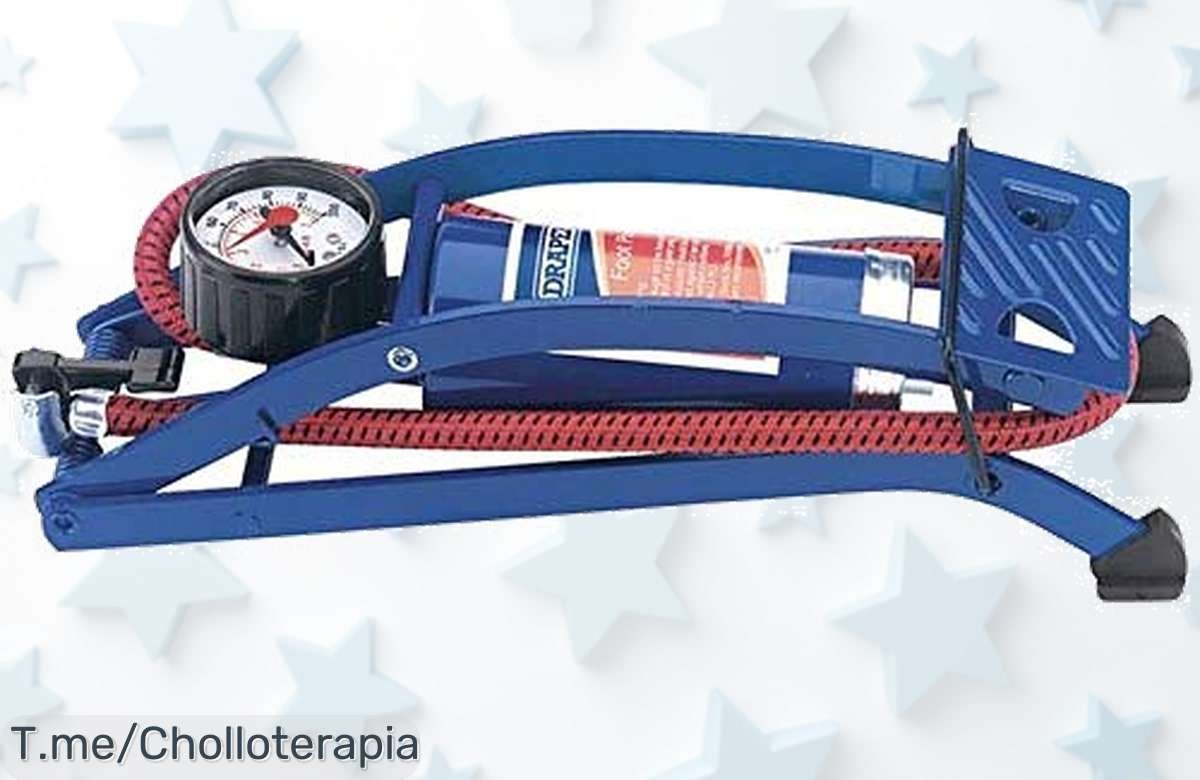 Inflador de pies con indicador a precio loco: infla balones como un pro y vive tu pasión deportiva. ¡Aprovecha esta oferta única antes que se agote!