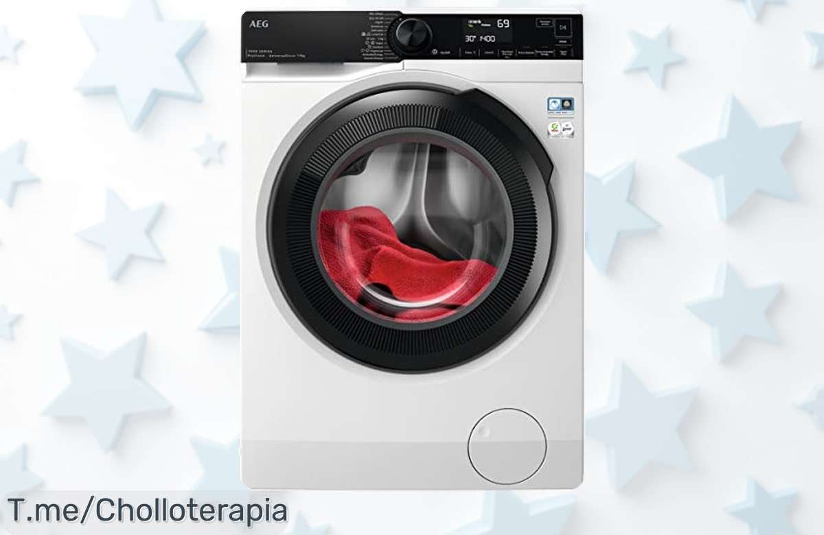 Lavadora AEG 9 Kg con Vapor: ¡Reduce arrugas en solo 25 minutos y ahorra tiempo! Super chollo para tu hogar. Oferta limitada, ¡compra ahora y transforma tu limpieza!