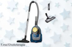 Limpia como un campeón con el Philips Aspirador sin Bolsa: potencia y filtro que atrapa todo el polvo ¡Super chollo disponible solo por tiempo limitado, no te lo pierdas!