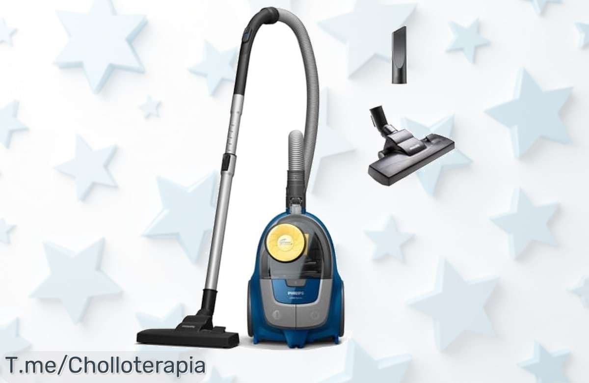 Limpia como un campeón con el Philips Aspirador sin Bolsa: potencia y filtro que atrapa todo el polvo. ¡Super chollo disponible solo por tiempo limitado, no te lo pierdas!