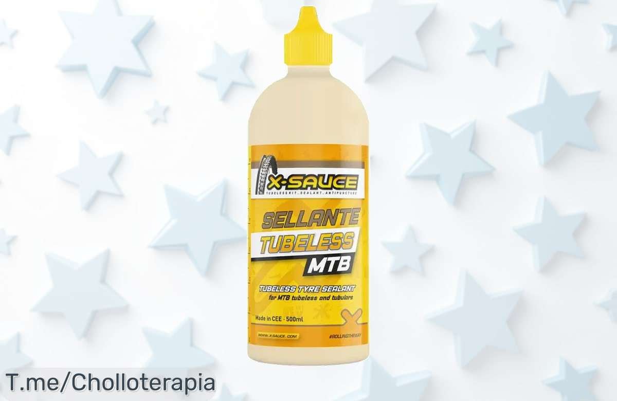 Liquido sellante Tubeless XSauce: ¡Antipinchazos que nunca fallan! Consigue 500ml a un precio loco y rueda sin preocupaciones. ¡Aprovecha este ofertón antes de que se acabe!