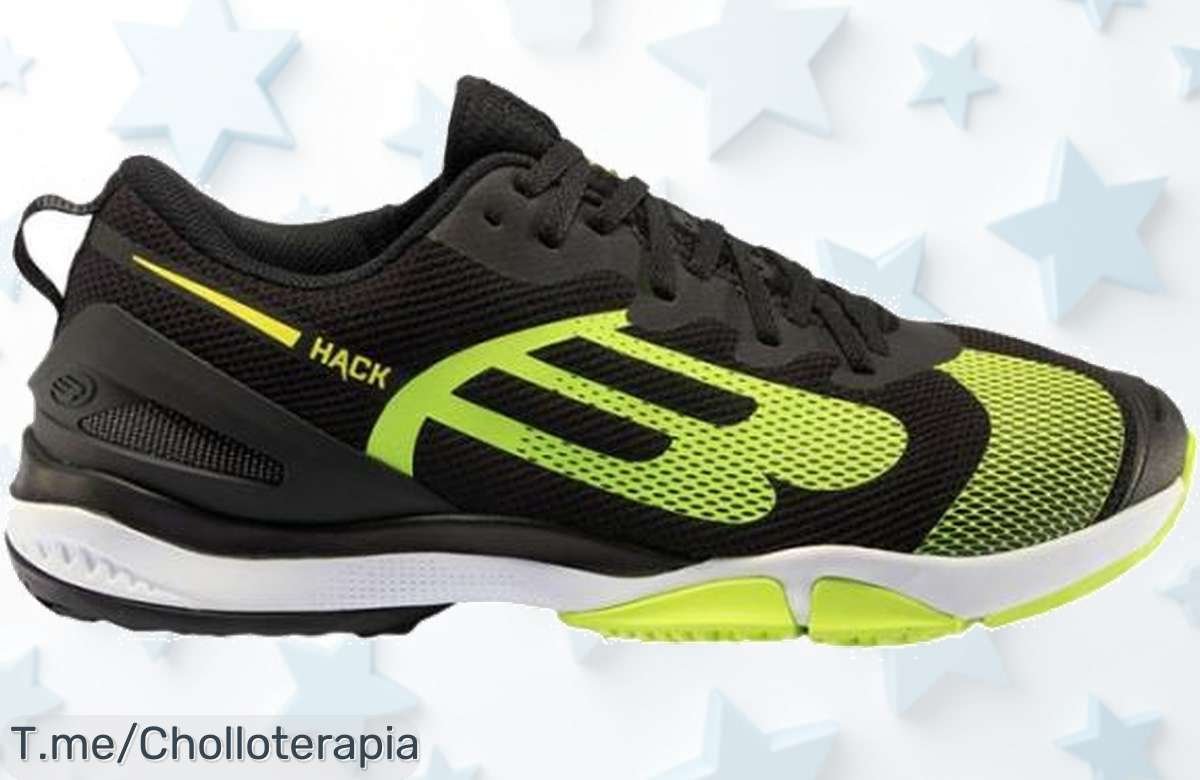 Llega el chollazo que esperabas: Zapatillas Bullpadel Paquito Navarro Hack Hybrid Fly 22 V Negro, ligeras y perfectas para brillar. ¡Compra ya antes de que se agoten!