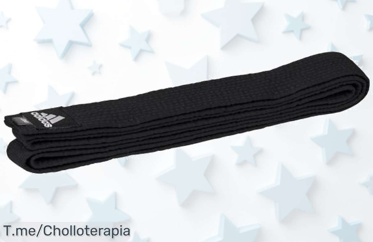 Lleva tu entrenamiento a lo más alto con la banda negra de 45mm adidas Elite Karate, un ofertón que te hará sentir como campeón. ¡Compra ahora antes de que se acabe!