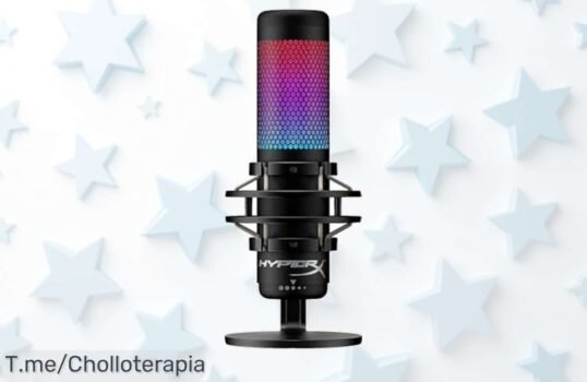 Lleva tu voz al siguiente nivel con el HyperX QuadCast S: sonido espectacular y luces RGB para brillar No dejes pasar este ofertón, ¡compra ya antes que se acabe!
