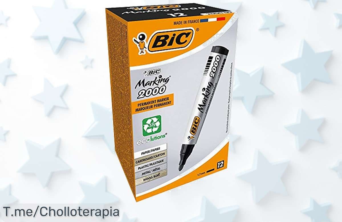 Llévate ya los rotuladores BIC Marking: tinta que se seca al instante y escritura perfecta en cualquier superficie. ¡Oferta nunca vista, no te quedes sin ellos!